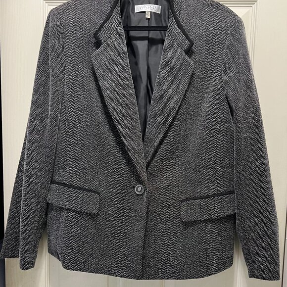Kasper One Button Blazer -size 16 - Picture 4 of 5